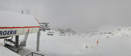 télésiège de la bergerie 28 octobre 2012 la plagne