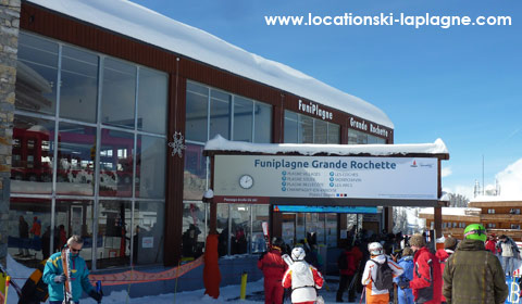 gare départ funiplagne à plagne centre