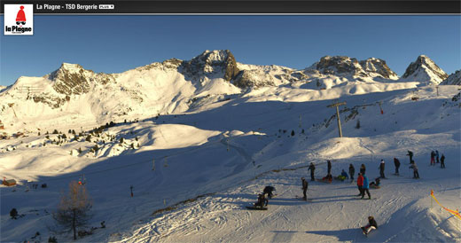 ouverture la plagne 14 décembre 2013