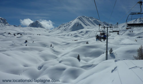 telesiege des colosses la plagne